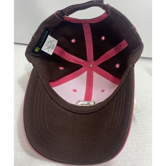 New John Deere Pink and Brown Adjustable Hat - Picture 2 of 5